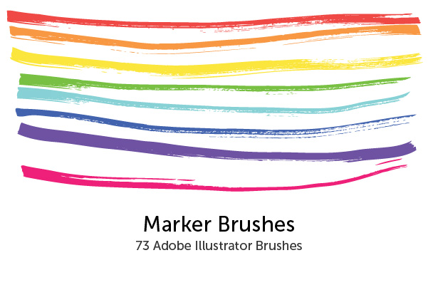 Marker Brushes for Illustrator