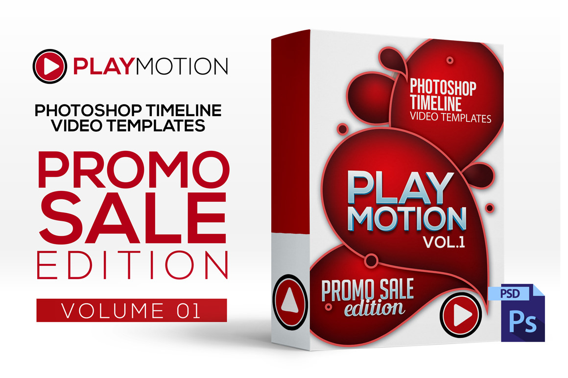 Playmotion Video or Animation Photoshop Templates