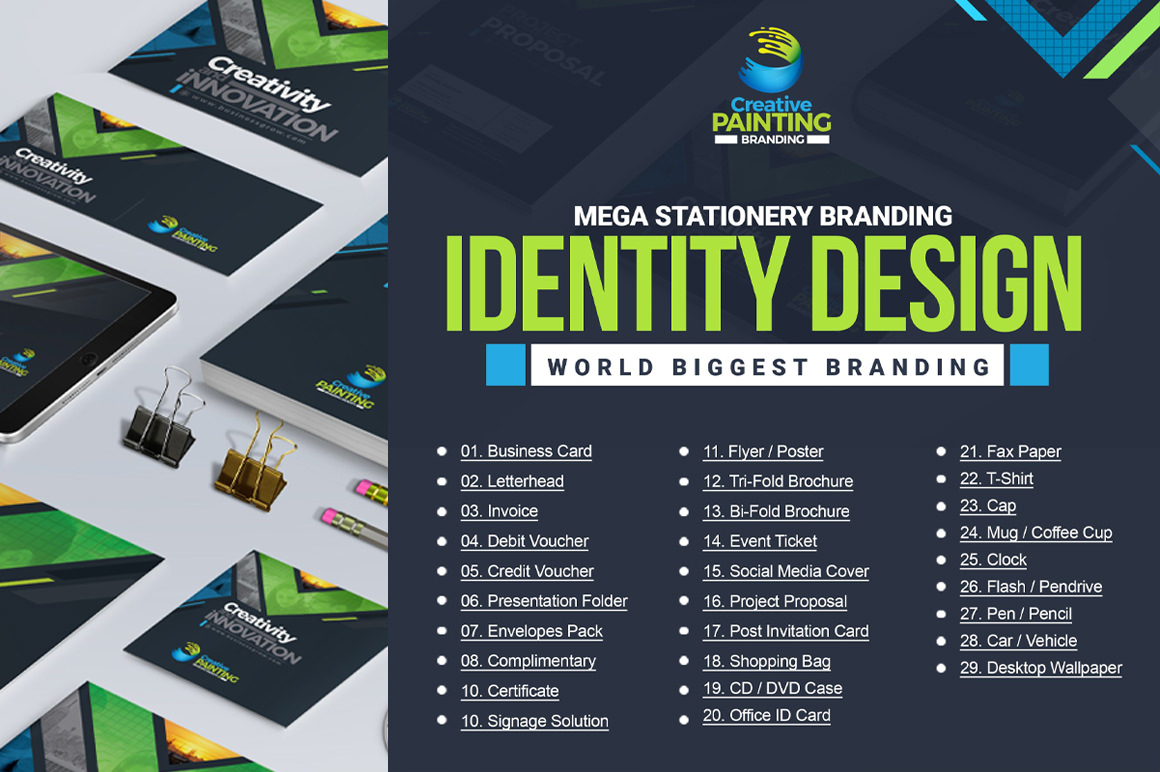 Creative Business Branding Stationery Identity Mega Pack
