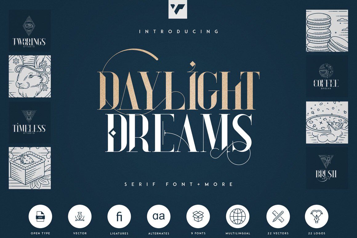 Daylight Dreams - Serif Font + Extra