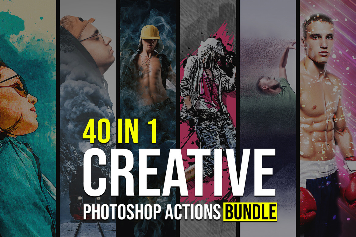 40 in 1 Creative Photoshop Actions Bundle