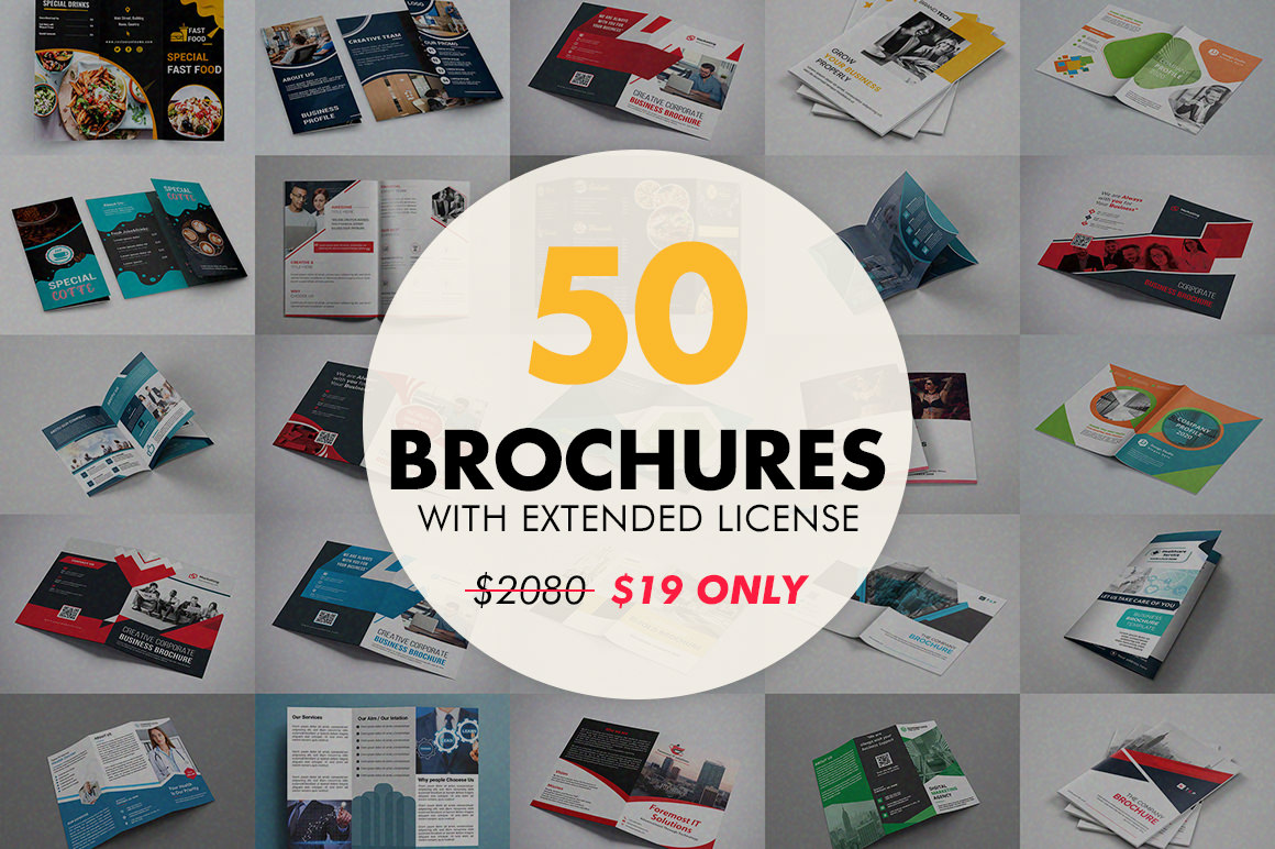 50 Brochures with Extended License - Only $19