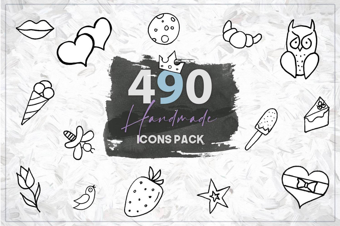 Download 490 Handmade Icons for only $5