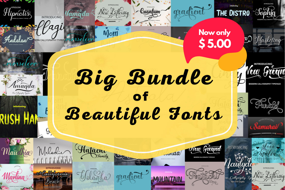 Big Bundle of Beautiful Fonts