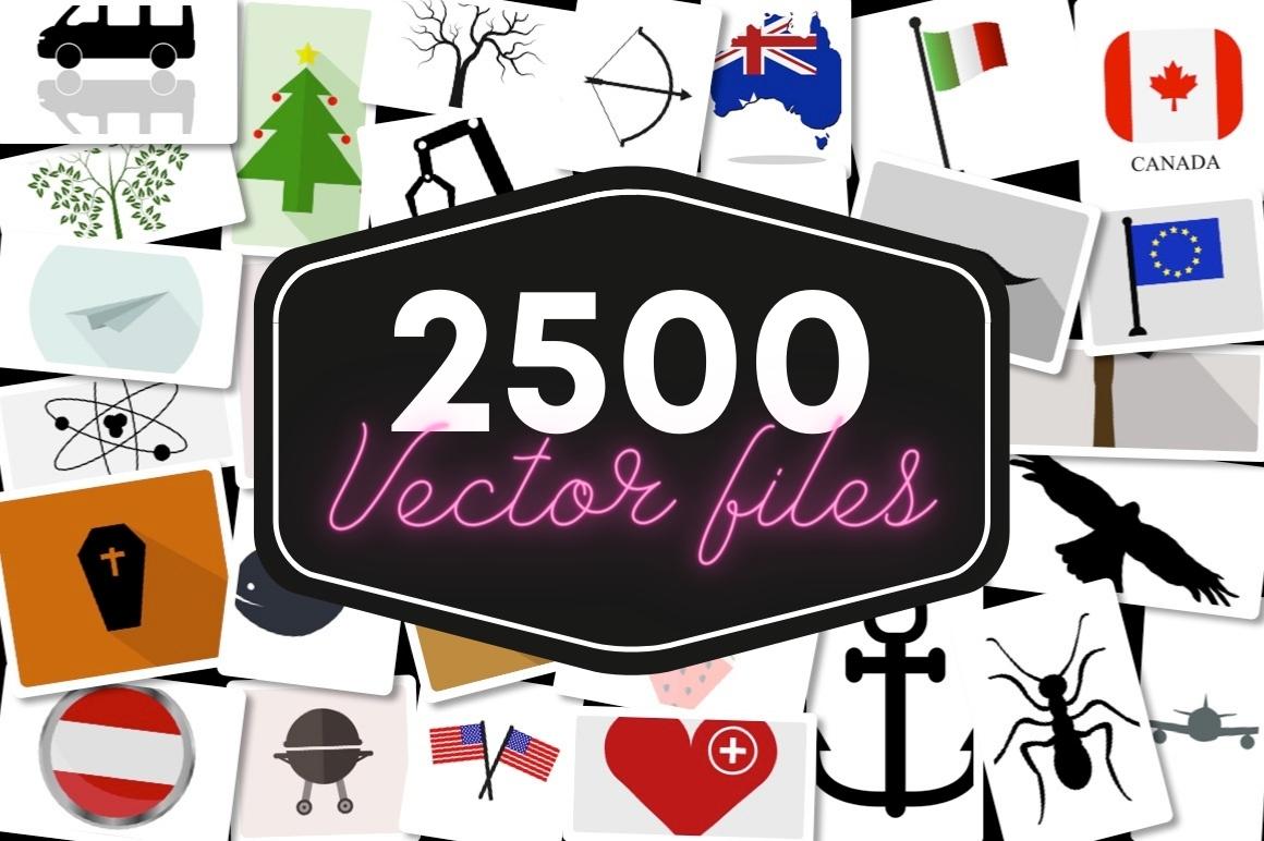 2500 Vectors for your Graphic Arsenal