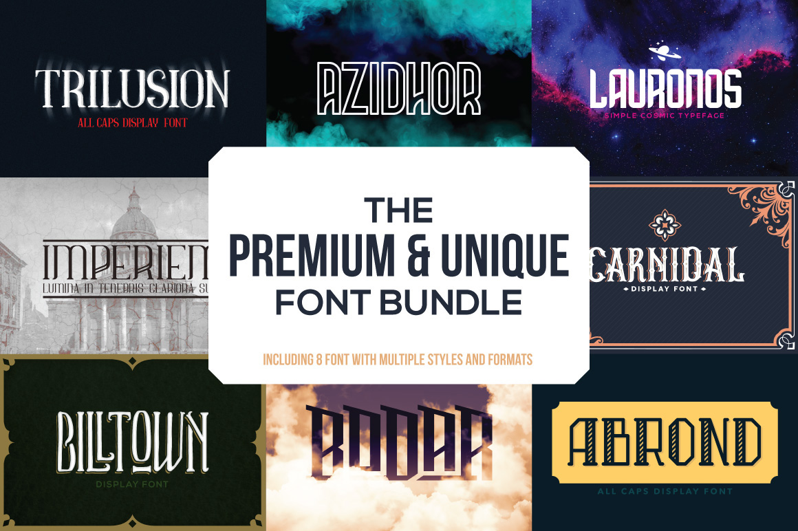 Premium & Unique Font Bundle