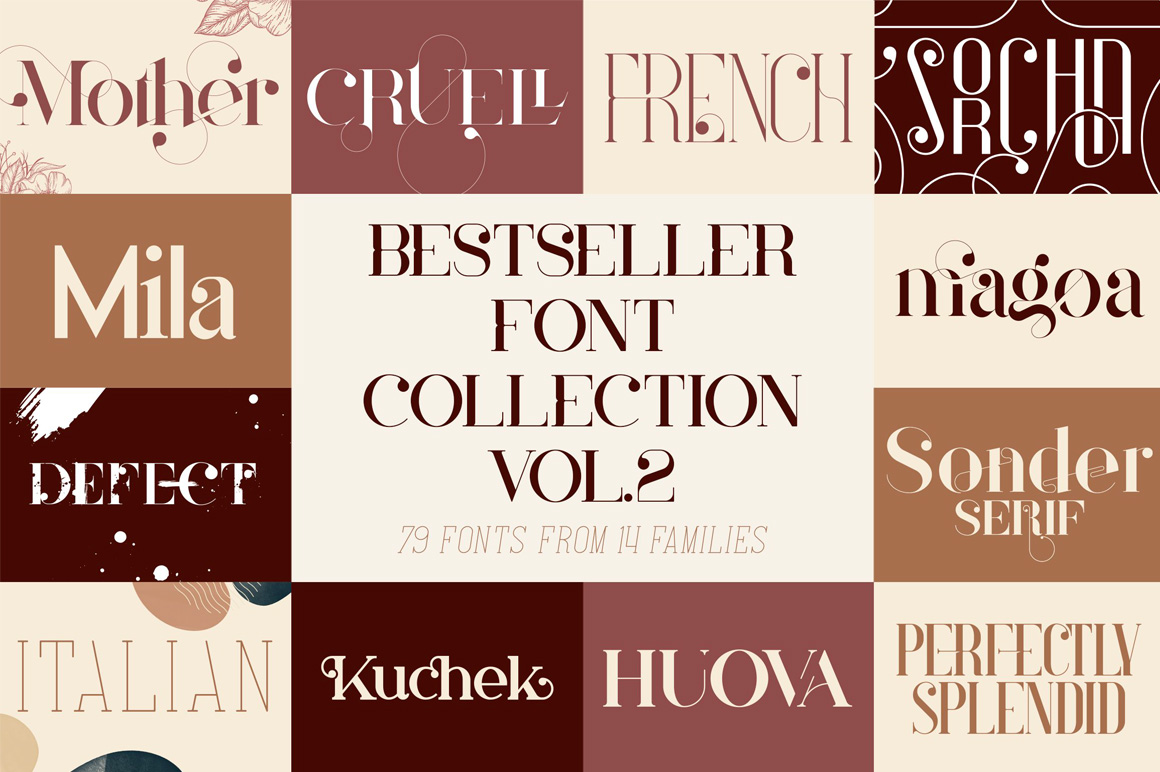 Bestseller Font Collection Vol 2