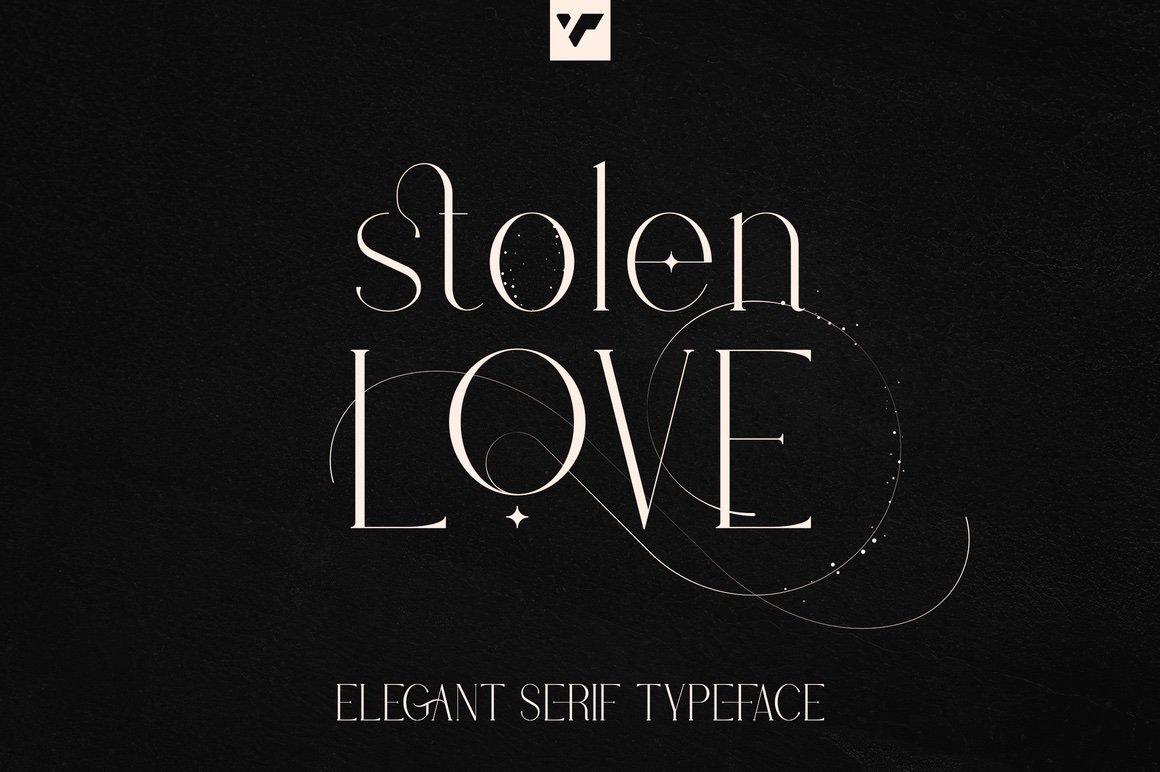 Stolen Love - Stylish serif typeface + Swashes and Ornaments