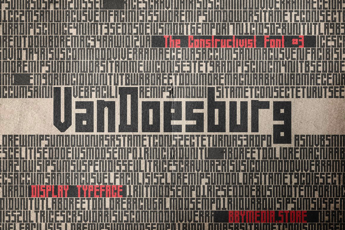 VanDoesburg - The Constructivist Font