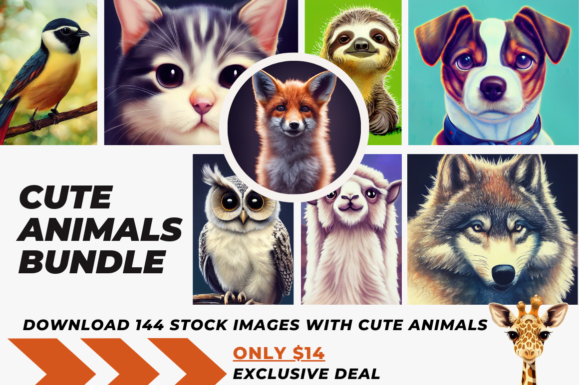 Rare and magical bundle with cute animals