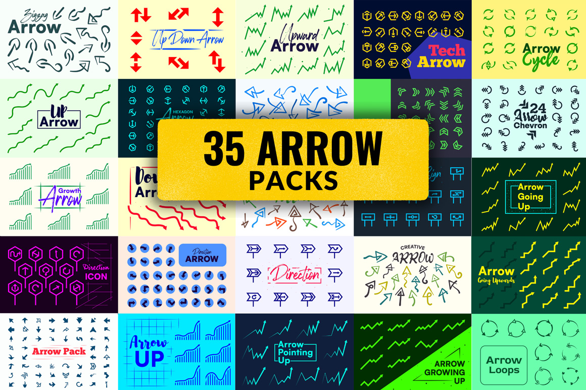 Download 35 packs with arrows to achieve amazing results