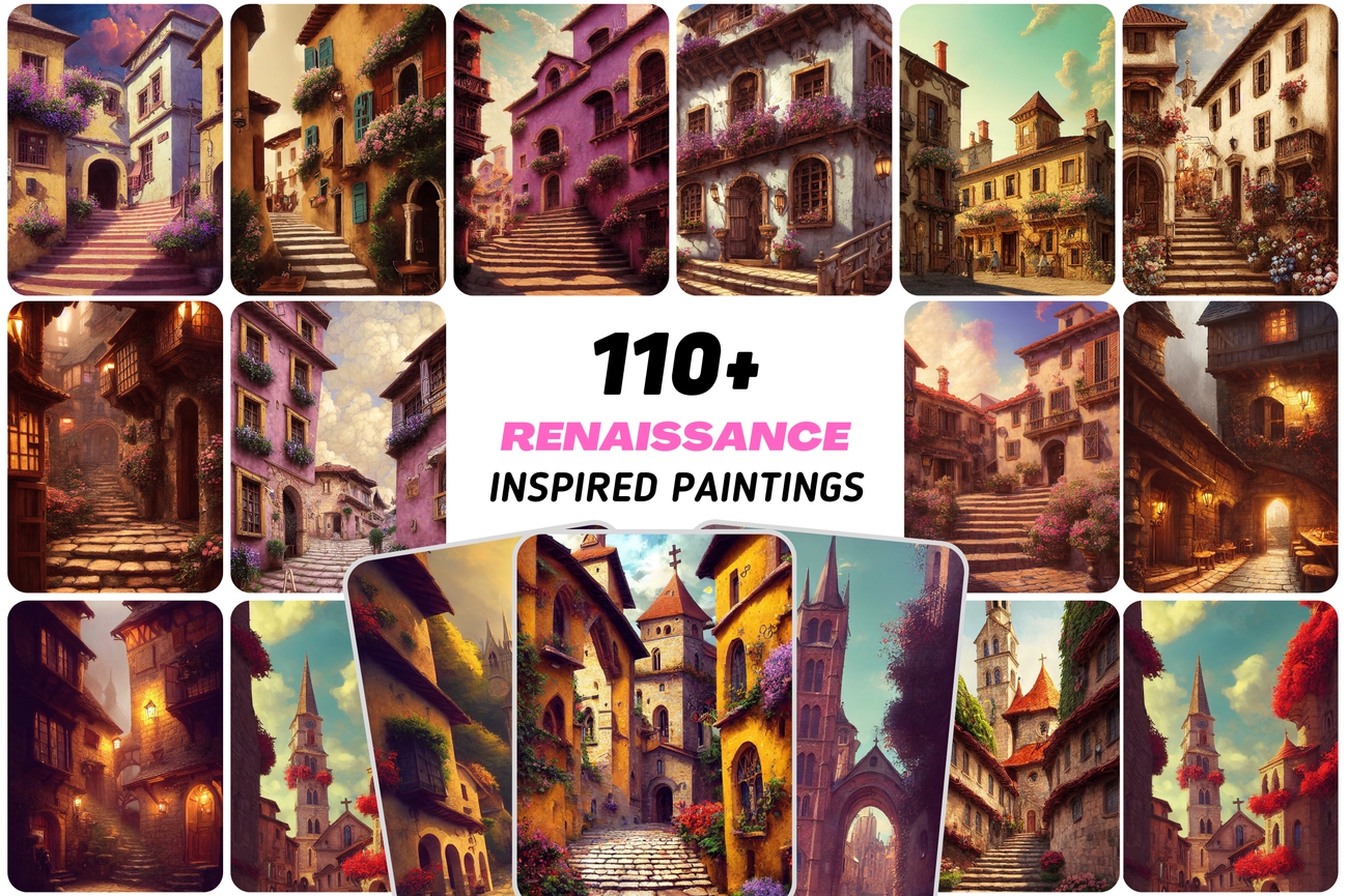 Download 110+ Paintings with Renaissance Inspired Taverns and Villas