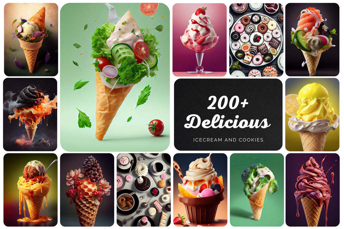 Download 200+ Delicious images with icecreams and cookies