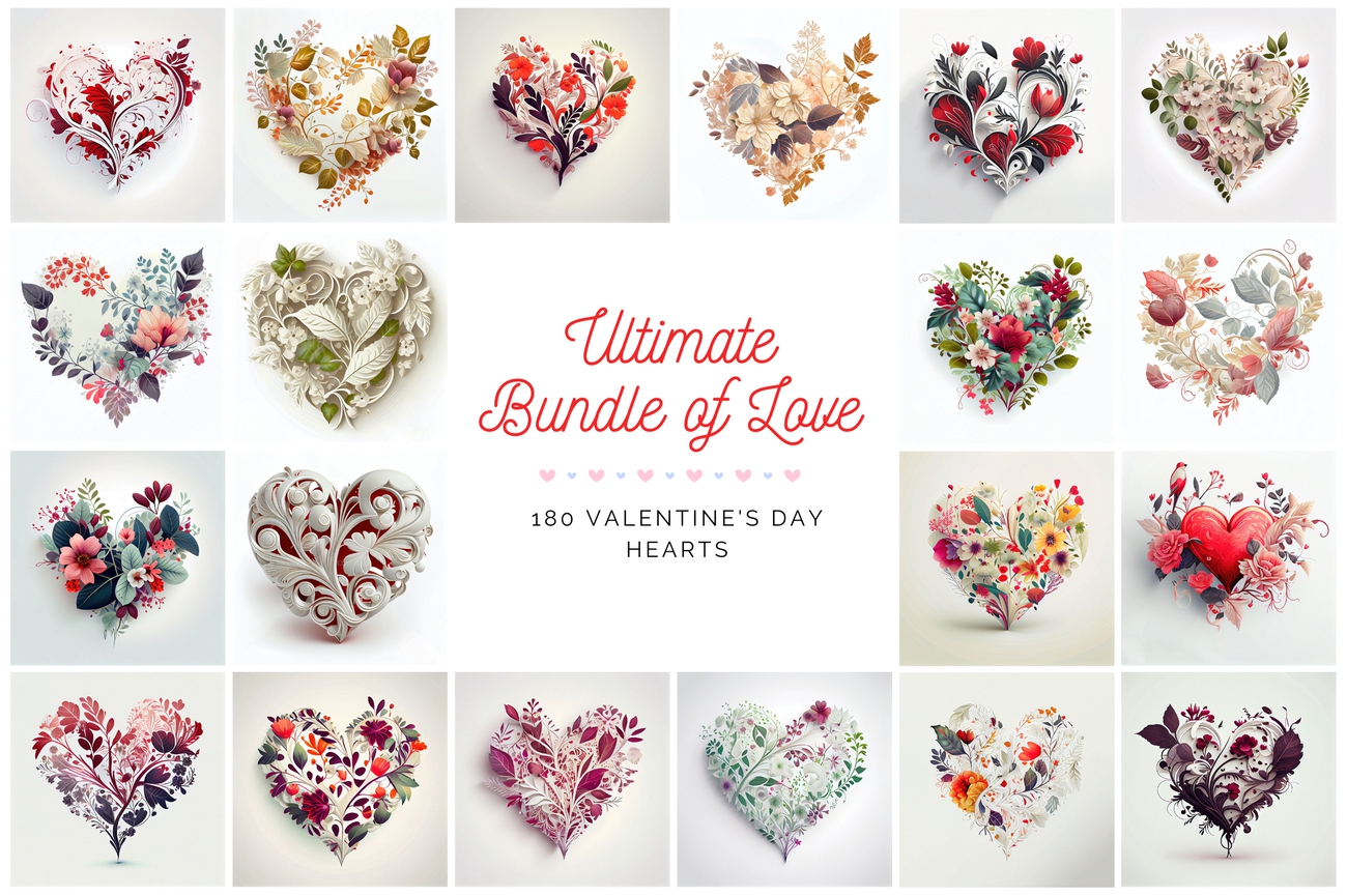 Get the Ultimate Bundle of Love with 180 Valentine's Day Hearts