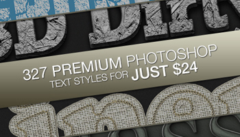 327 Premium Photoshop Text Styles