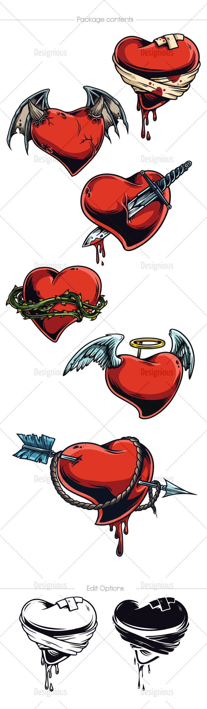 vector-hearts