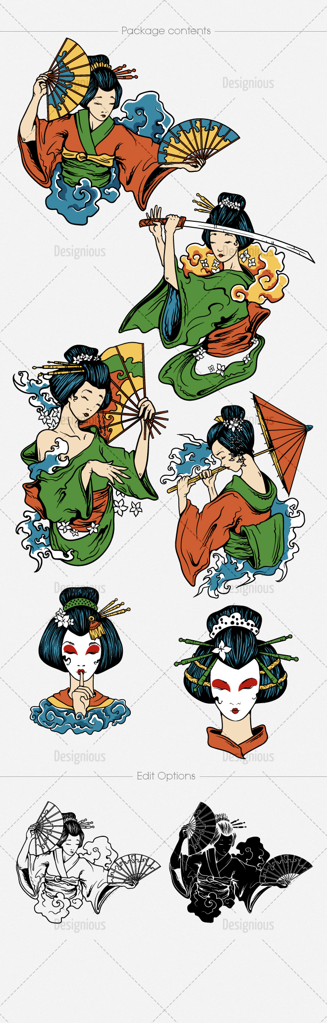 vector-japanese-geisha