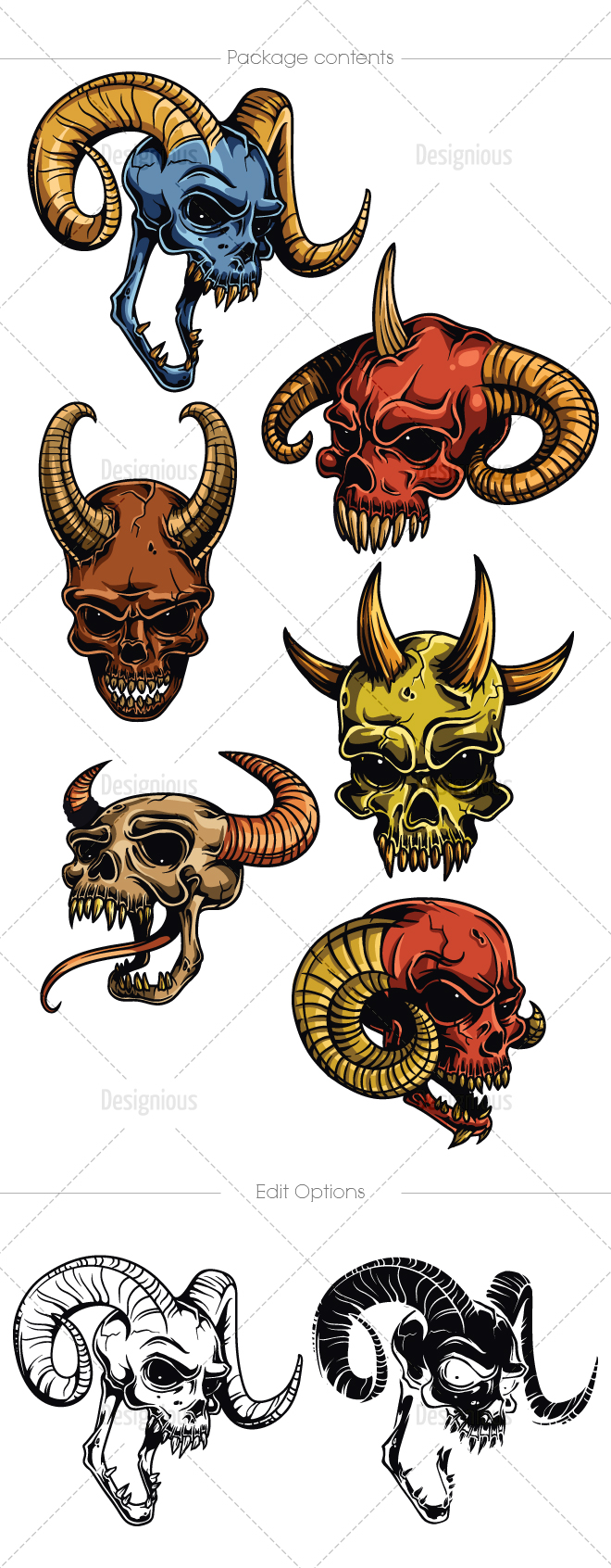 vector-skulls