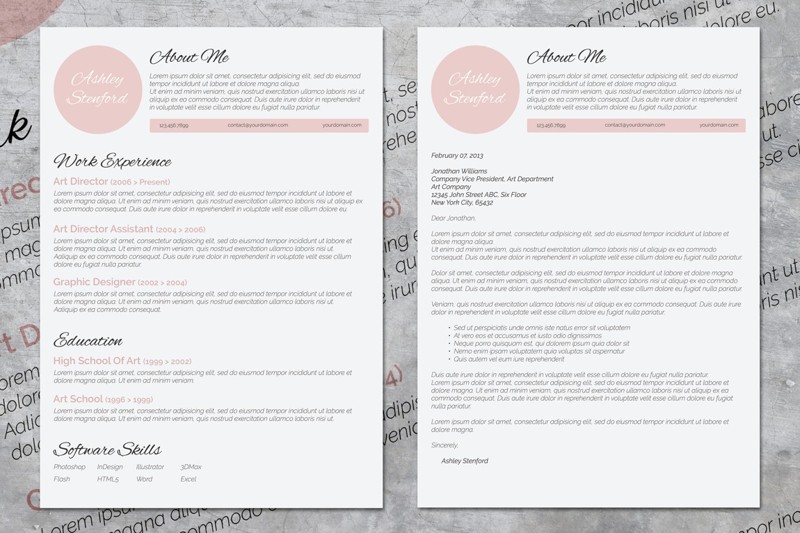 10 creative word resumes   10 matching cover letters