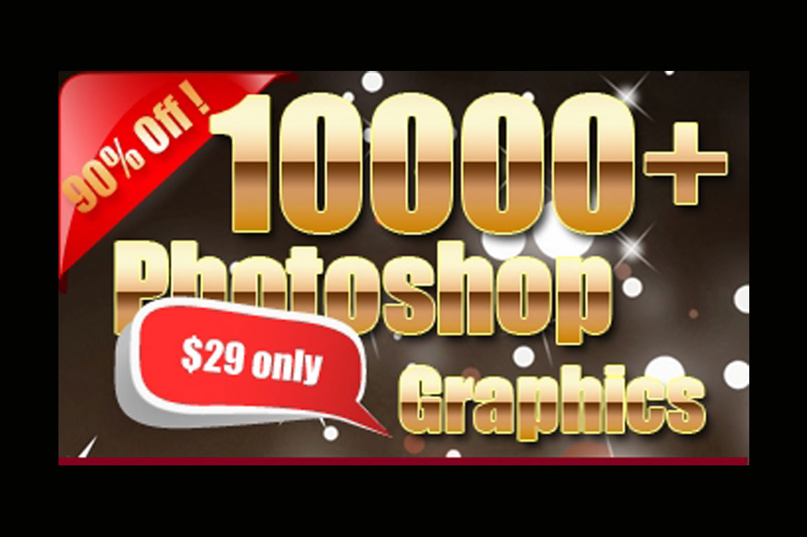 10000 Photoshop Graphics Elements