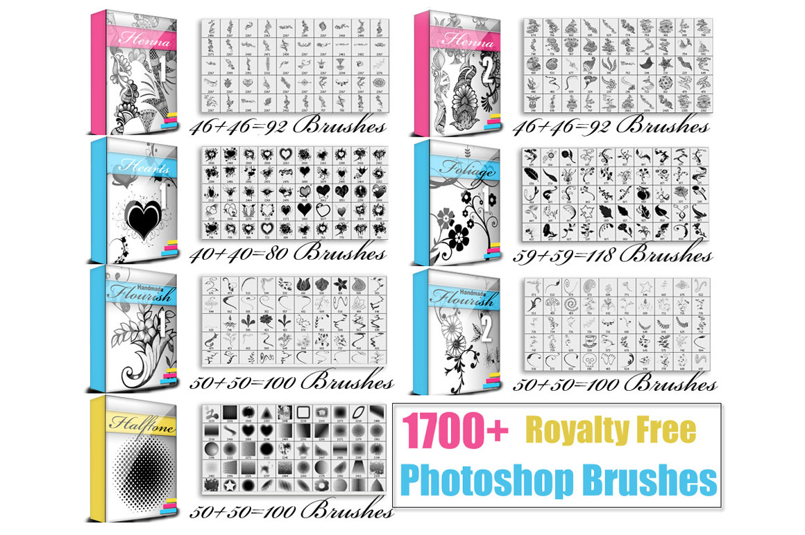 Floral Brushes with High Resolution PNG