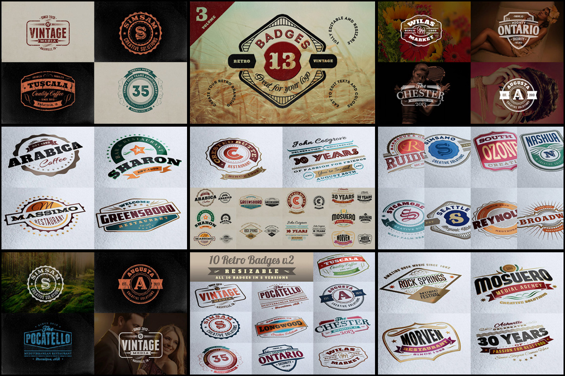 70 Logo / Badge / Insignia Templates - only $16