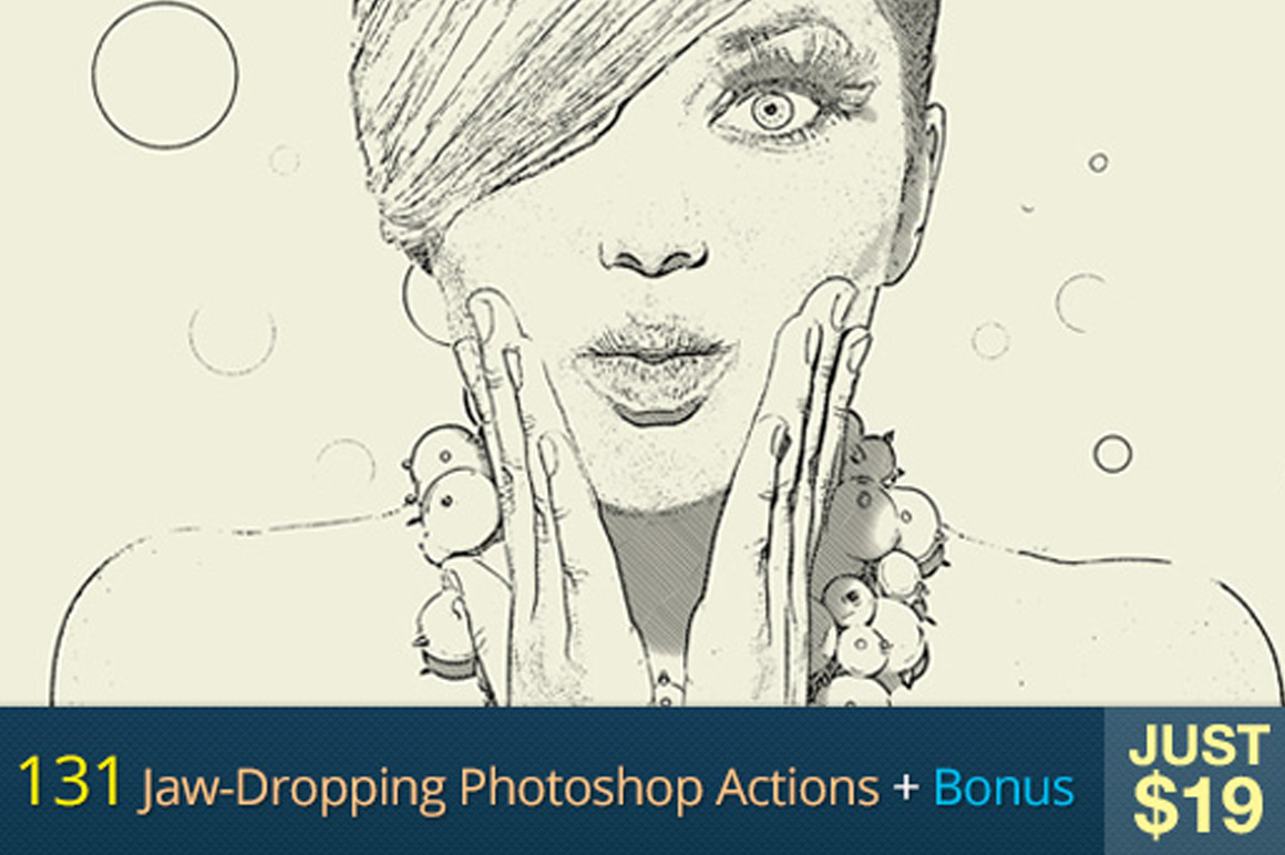 131 Jaw-Dropping Photoshop Actions + Bonus for Just $19