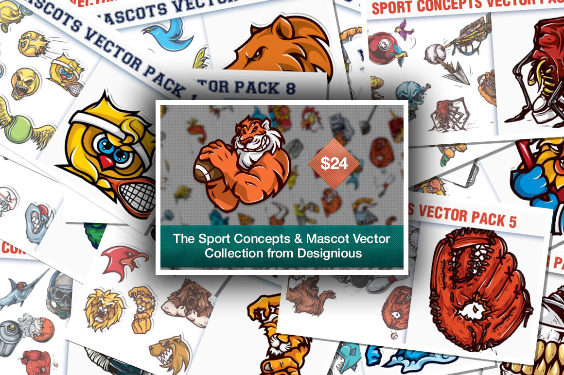 The Sport Concepts & Mascot Vector Collection - Just $24