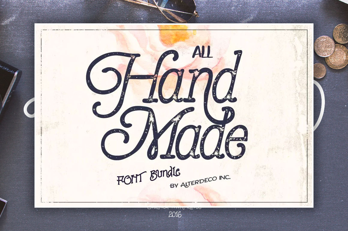 All Handmade Font Bundle by Alterdeco - only $9