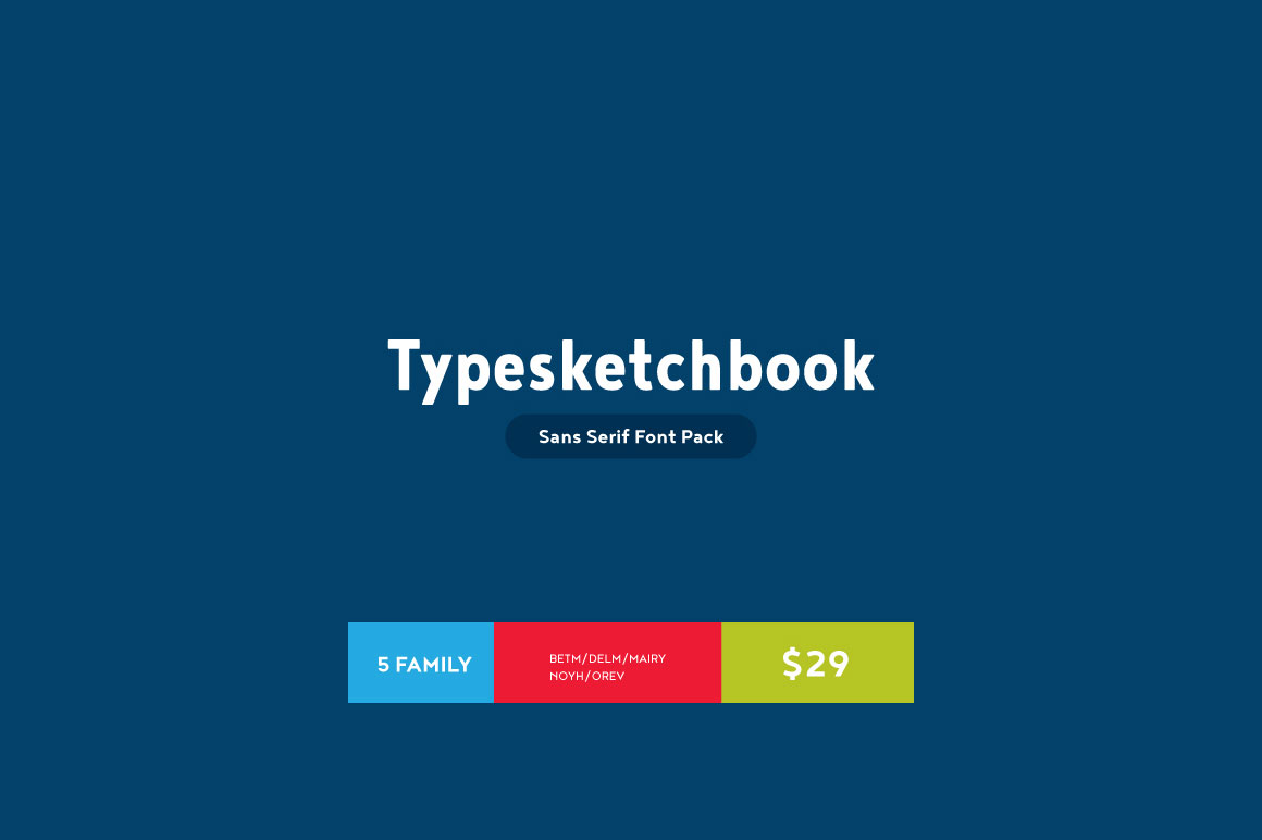Typesketchbook San Serif Font Pack