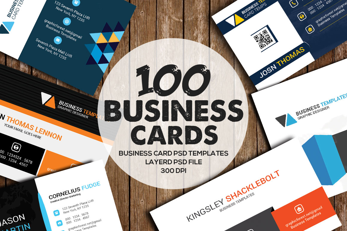 100 Premium Business Card Templates