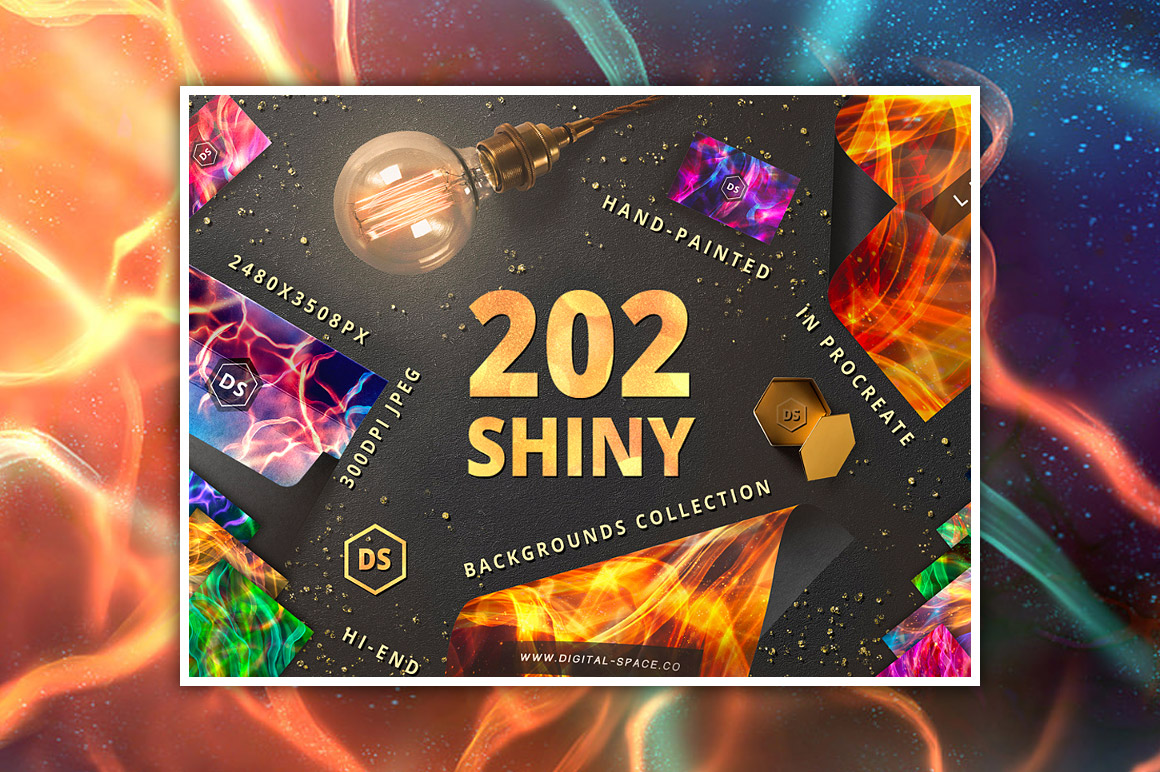 202 Shiny Backgrounds Collection