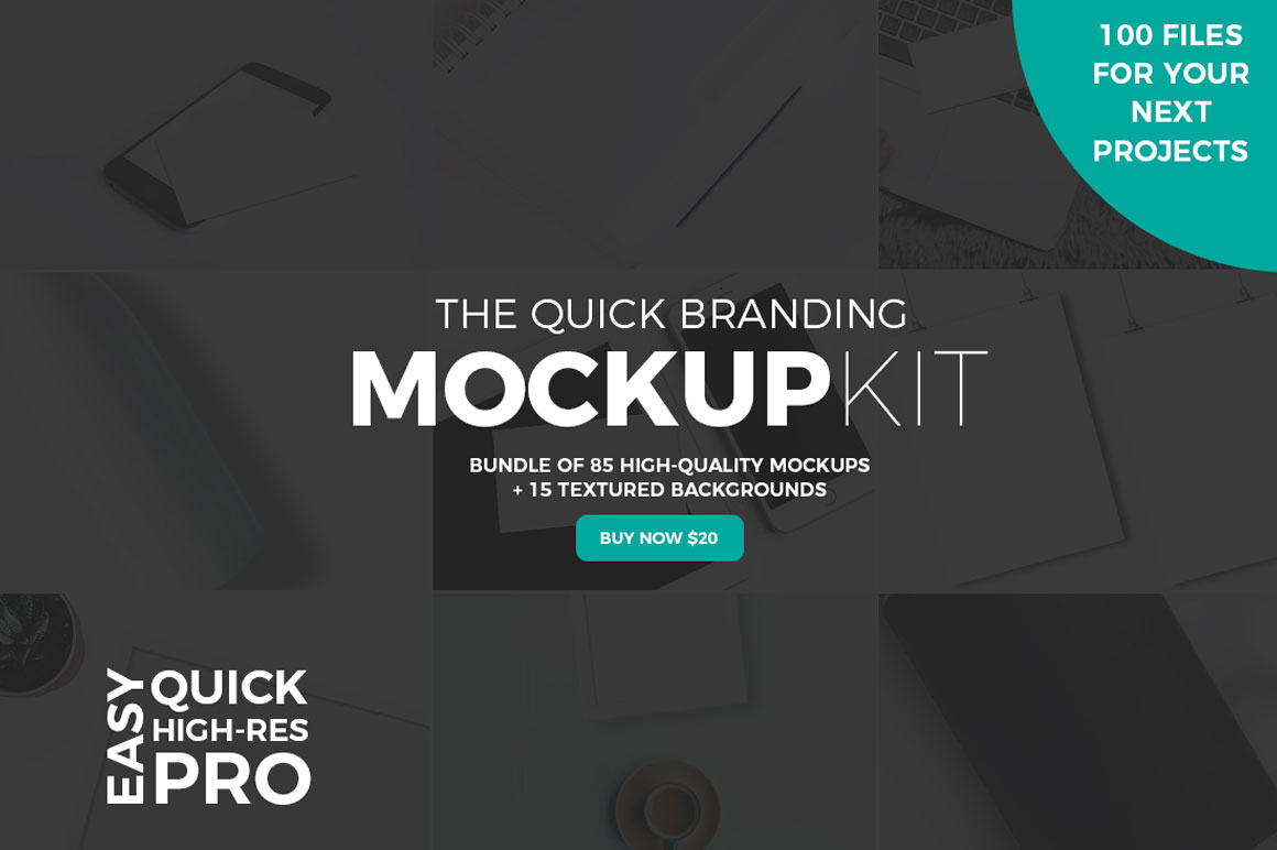 The Quick Branding Mockup Kit - For Only $20