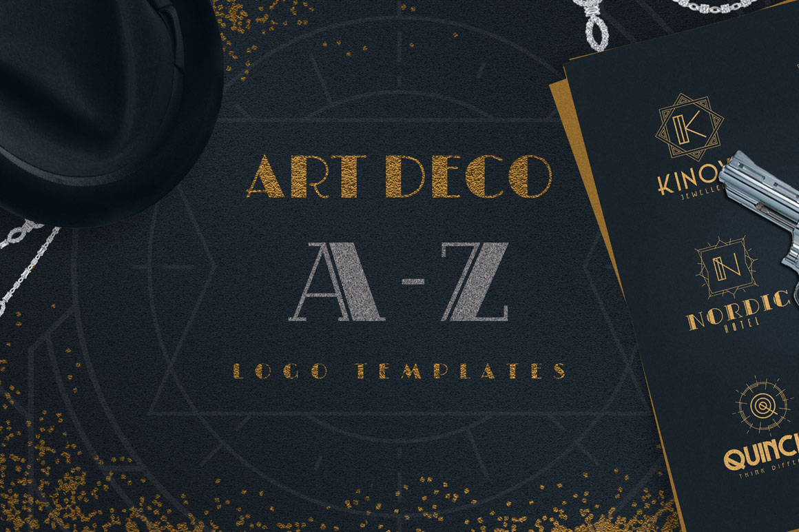 Art Deco A-Z Logo Templates