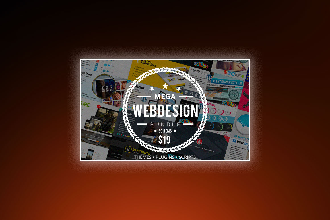 Mega Web Design Bundle with Extended License - Only $19