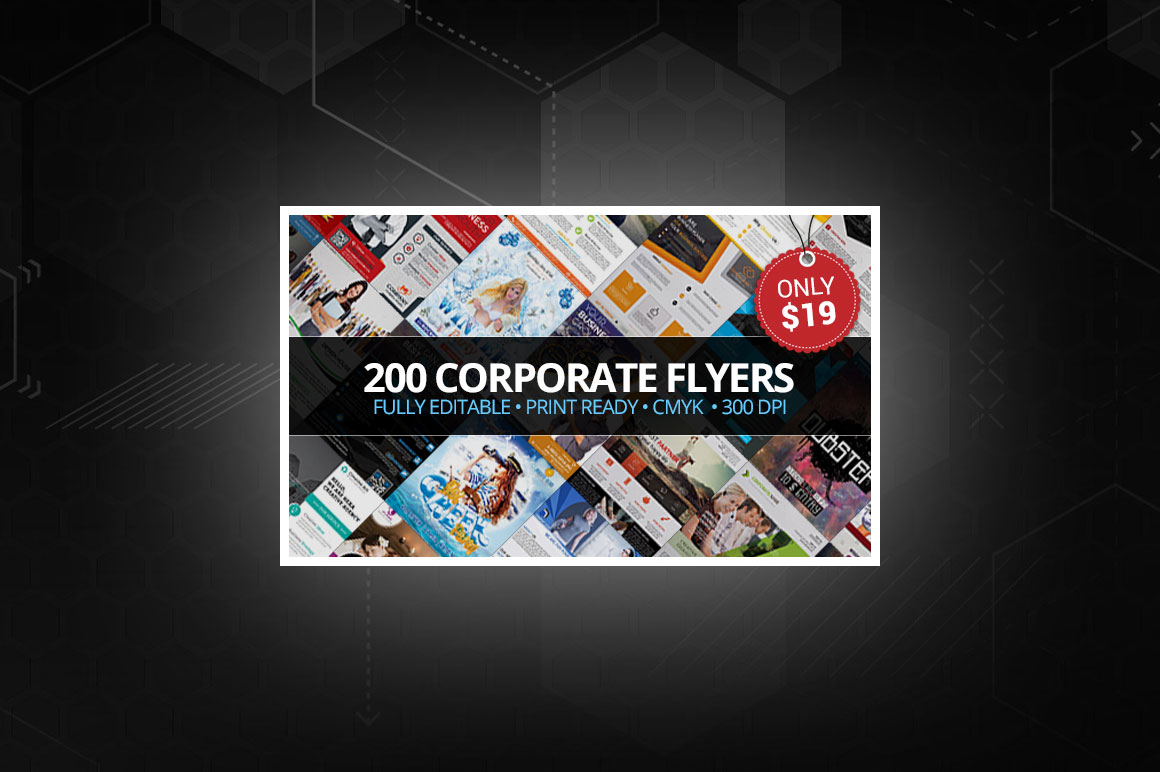 200 Corporate Flyers with Extended License - Only $19